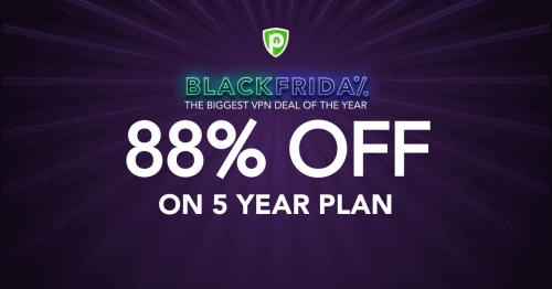 Black Friday PureVPN Deal: 60 Months for only $1.32/mo