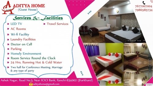 Homely food & facilities Hotel in  Ranchi