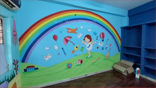 Play School Creative Wall Painting From Kompally