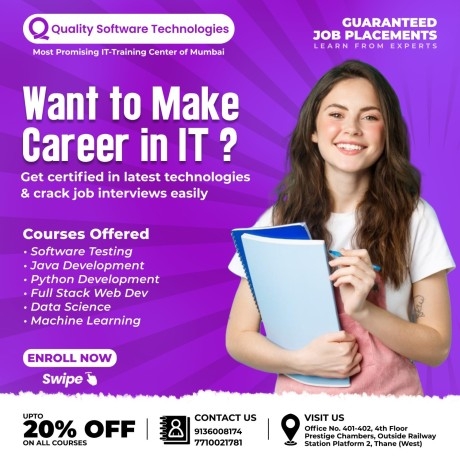Java Full Stack Course, Job Guarantee - Quality Software Technologies (Thane-Mumbai)