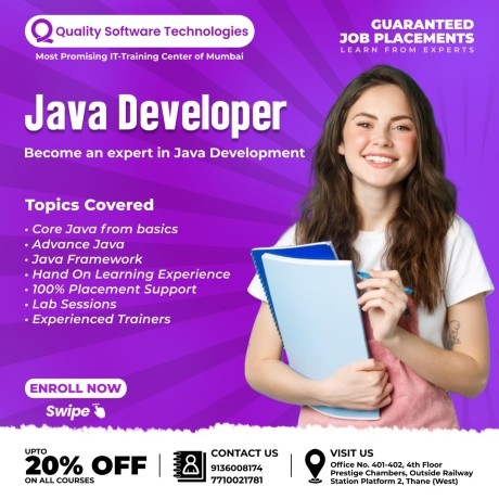Java Full Stack Course, Job Guarantee - Quality Software Technologies (Thane-Mumbai)